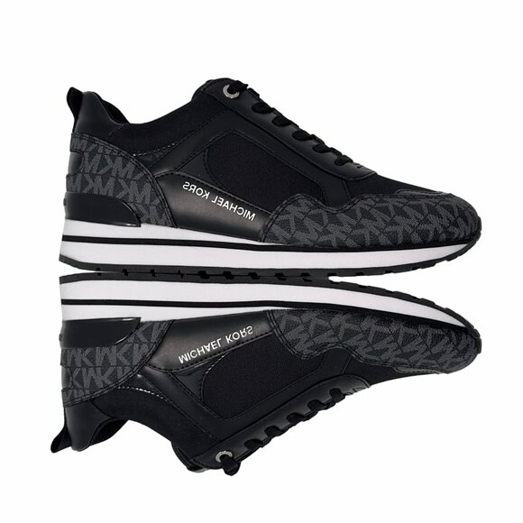 ✨MICHAEL KORS Wilma Trainer Sz 9 Women's Shoes Casual Sneakers Black 49S1WIFS1D✨ - Picture 2 of 10